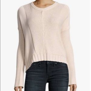Rails Esla Long Sleeve Blush Pink Pullover Sweater